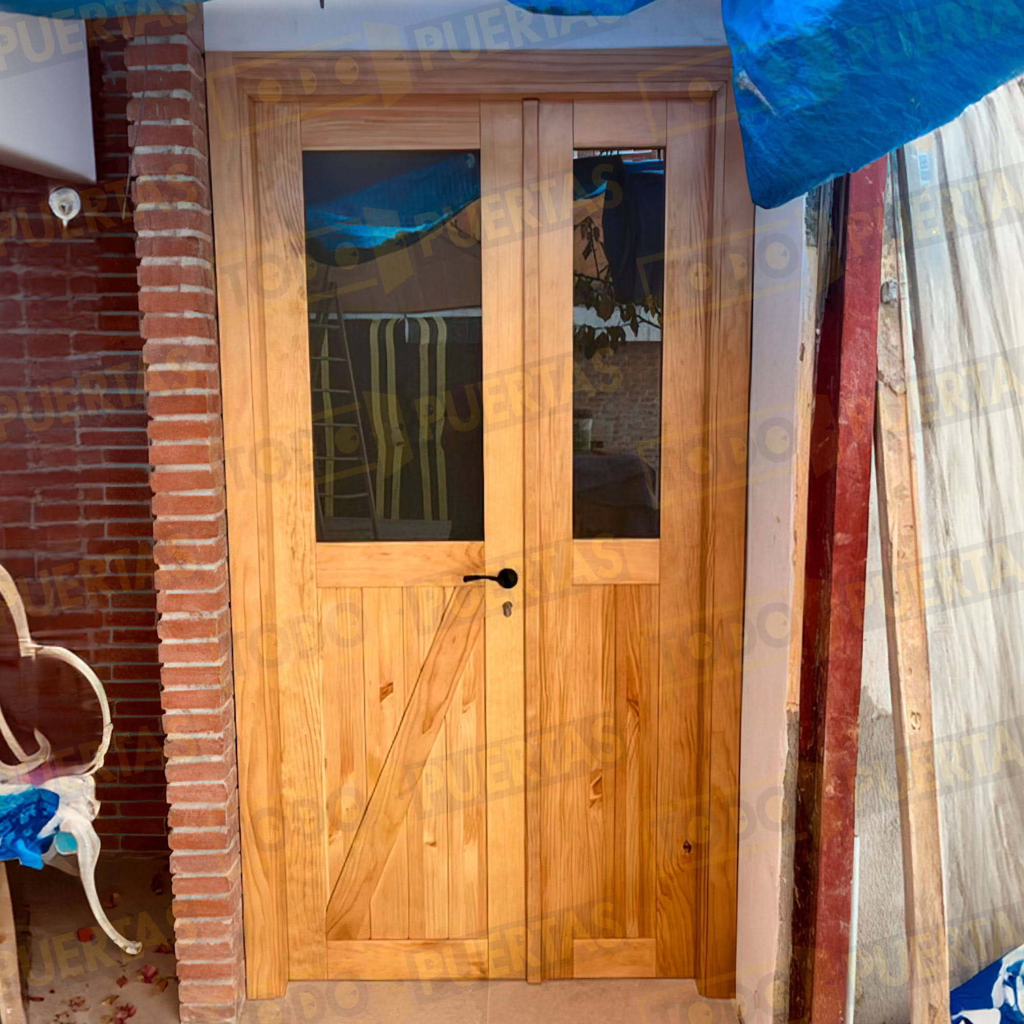 Foto Puertas Rústicas Miel cliente 7