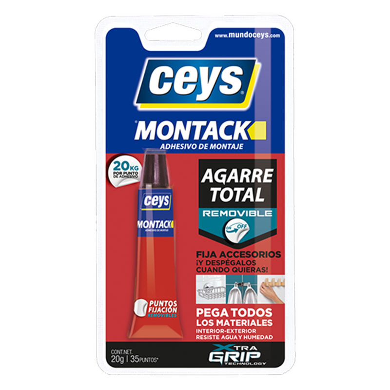 Montack Agarre Total Removible 20 grs.