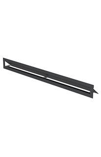 Pack Rejilla Simple Negra de Chimenea Mod. R de Bronpi