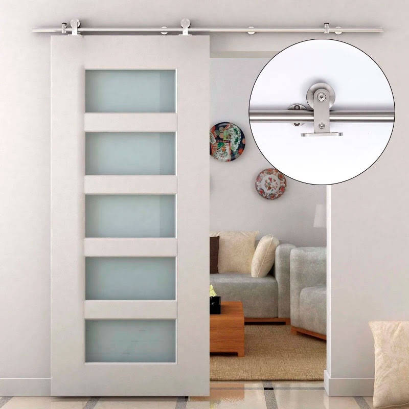 Guía Puerta Corredera Riel Acero (Inox)