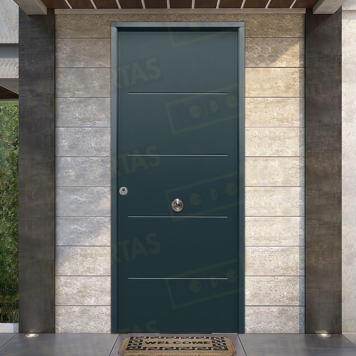 Puerta Acorazada 1105 Sagacor 100 Gris Antracita 7016 (Dos Caras Iguales)