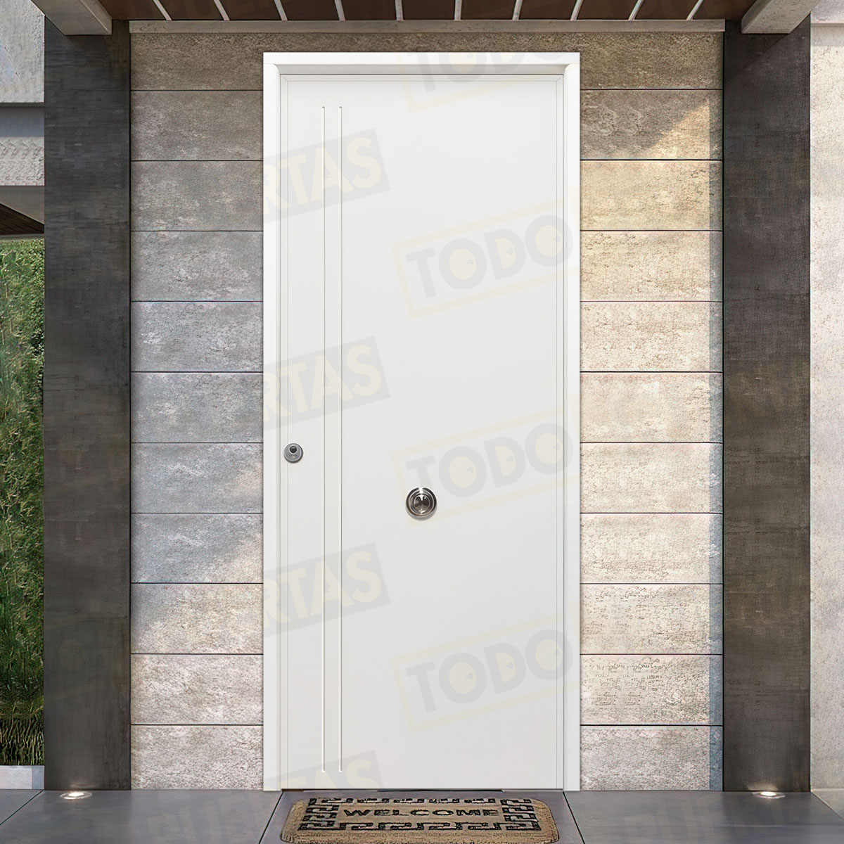 Puerta Acorazada 1130 L Sagacor 100 Blanca (Dos Caras Iguales)
