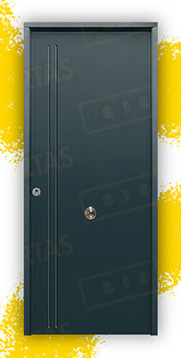 Puerta Acorazada 1130 L Sagacor 100 Gris Antracita 7016 (Dos Caras Iguales)