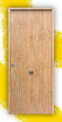 Puerta Acorazada 1130 L Sagacor 100 Roble (Dos Caras Iguales)