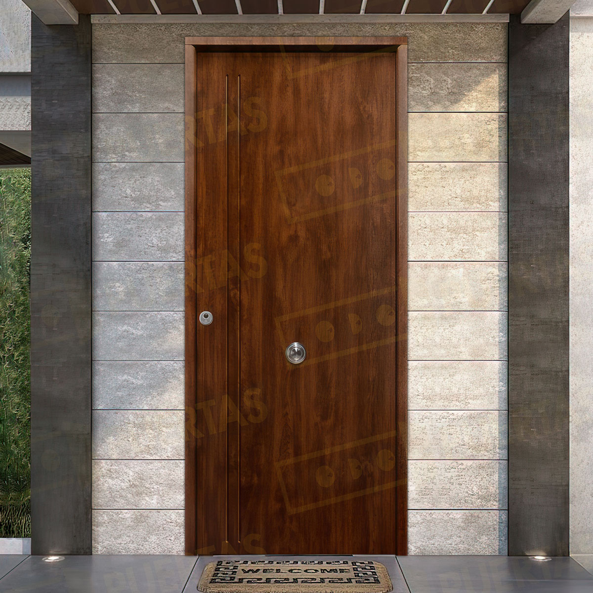 Puerta Acorazada 1130 L Sagacor 100 Roble Viejo (Dos Caras Iguales)