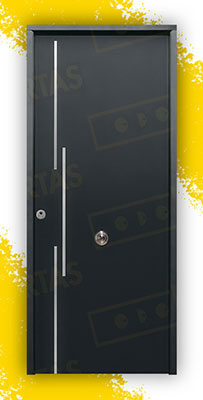 Puerta Acorazada Acacia FM Sagacor 100 Gris Oxidon (Dos Caras Iguales)