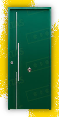 Puerta Acorazada Acacia FM Sagacor 100 Verde Musgo 6005 (Dos Caras Iguales)
