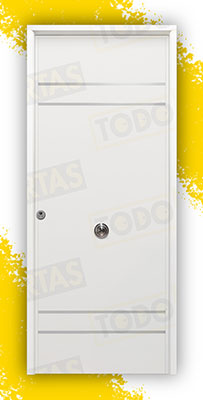 Puerta Acorazada Azalea FM Sagacor 100 Blanca (Dos Caras Iguales)
