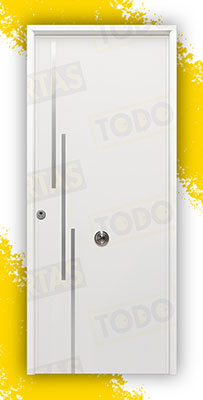Puerta Acorazada Camelia FM Sagacor 100 Blanca (Dos Caras Iguales)
