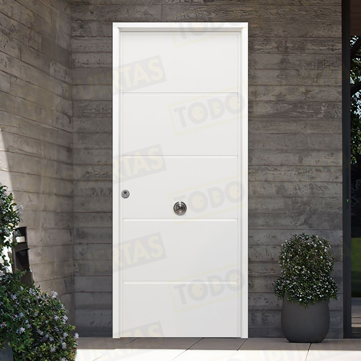 Puerta Acorazada Cintia Sagacor 100 Blanca (Dos Caras Iguales)