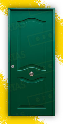 Puerta Acorazada Provenzal Sagacor 100 Verde Musgo 6005 (Dos Caras Iguales)
