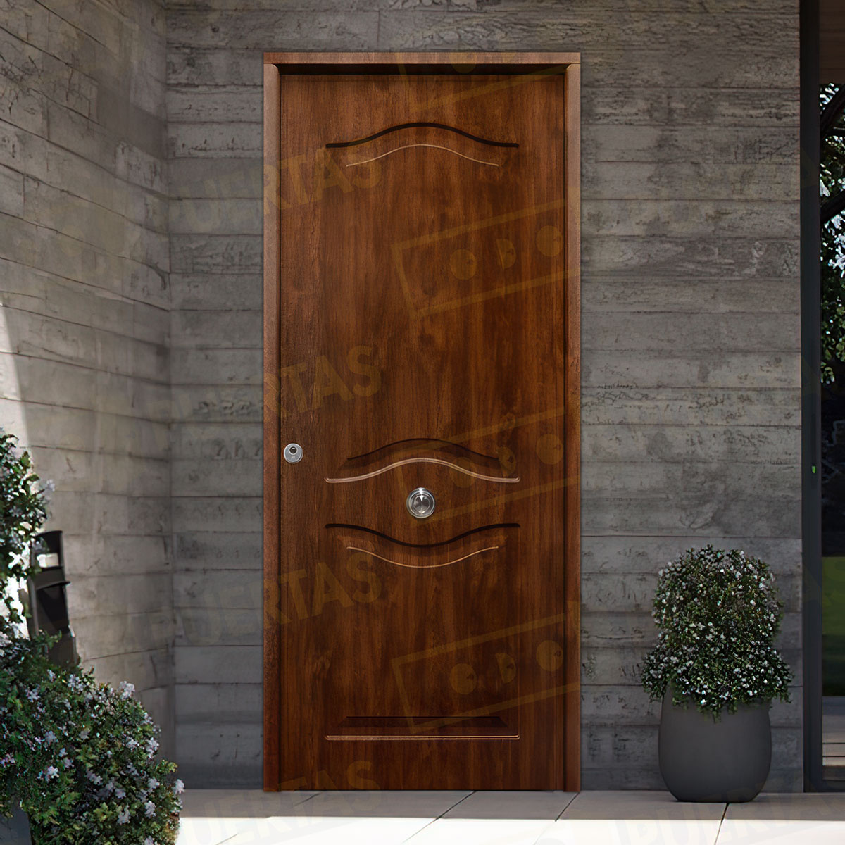 Puerta Acorazada Provenzal Sagacor 100 Roble Viejo (Dos Caras Iguales)