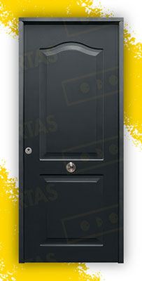 Puerta Acorazada Semiprovenzal Sagacor 100 Gris Oxidon (Dos Caras Iguales)