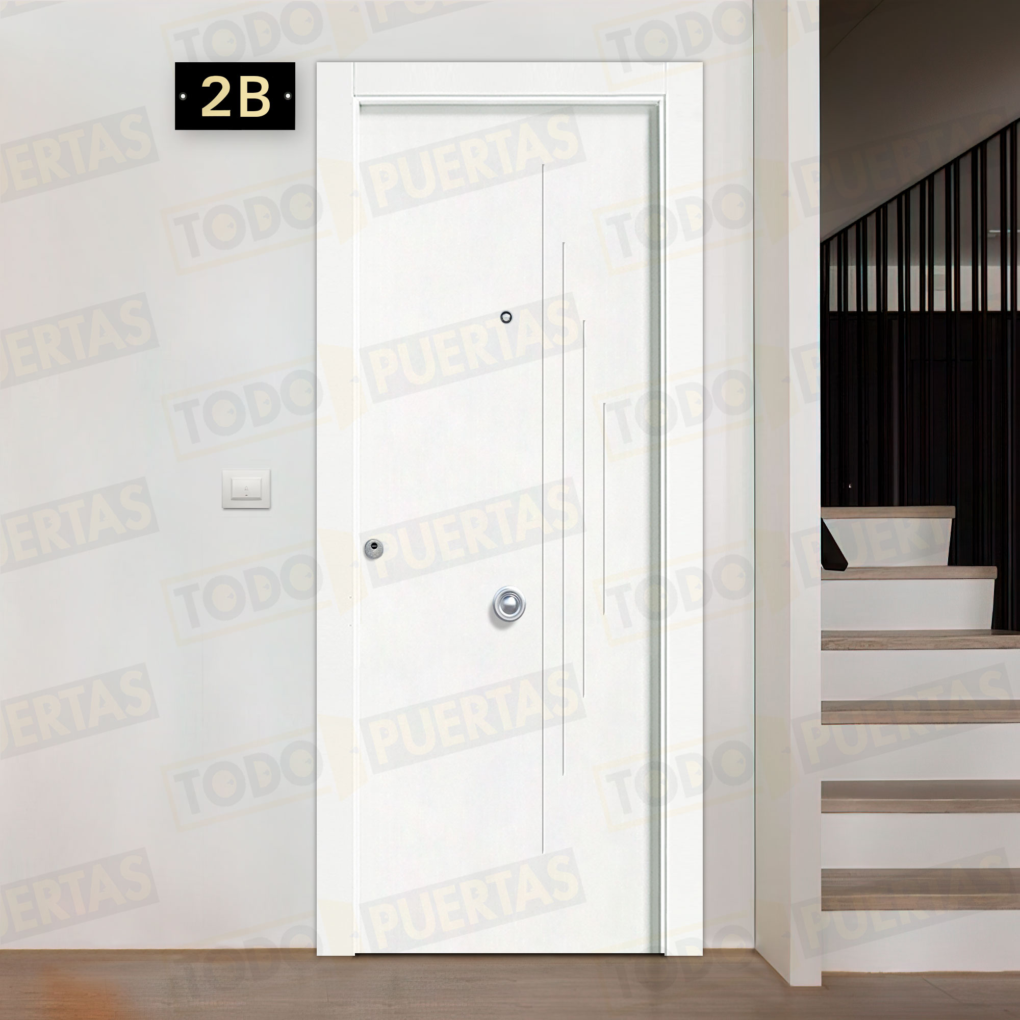Puerta Block Blindada Mod. Dala 2060x870 mm.