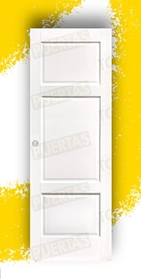 Puerta Corredera Mod. Ovidio BV3 Lacada Blanca