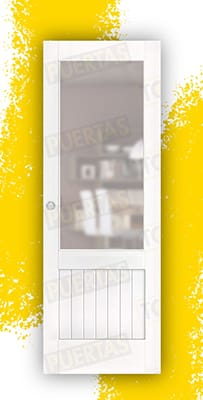 Puerta Corredera Mod. Tarancón ZV1 Lacada Blanca
