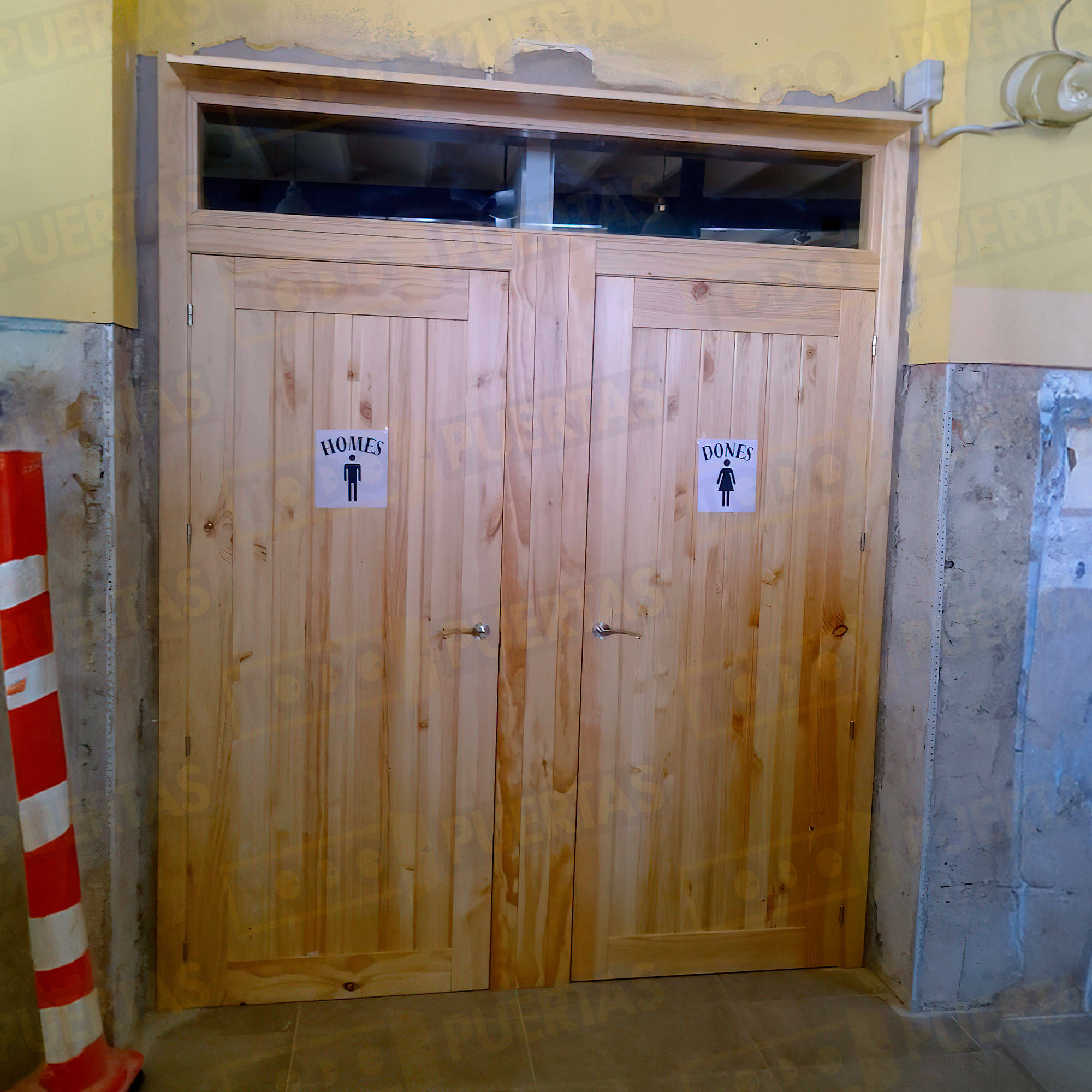 Puerta Corredera de Granero Pino Macizo Mod. GR005 (CRUDO)