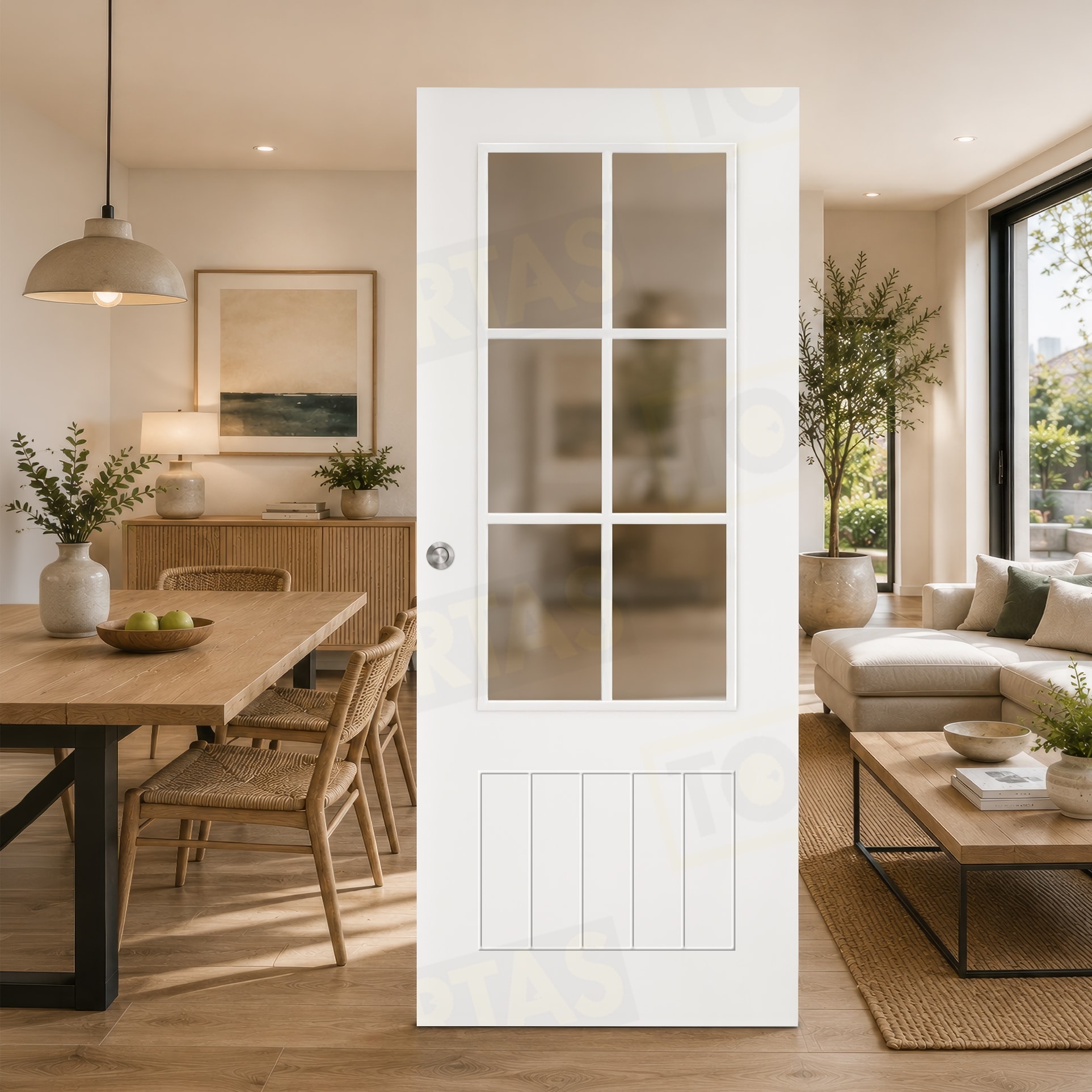 Puerta Corredera Mod. Casablanca V6