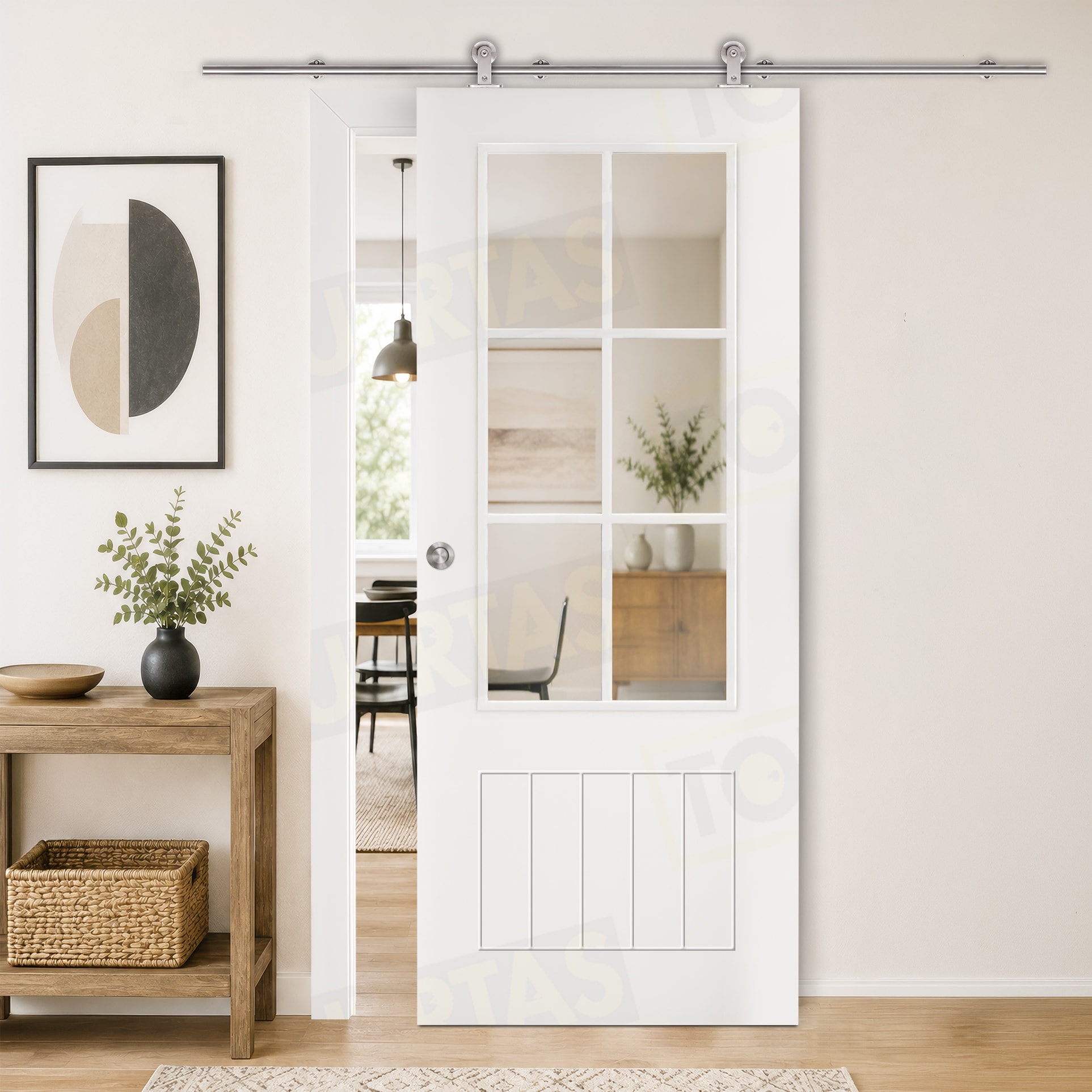 Puerta Corredera Mod. Casablanca V6