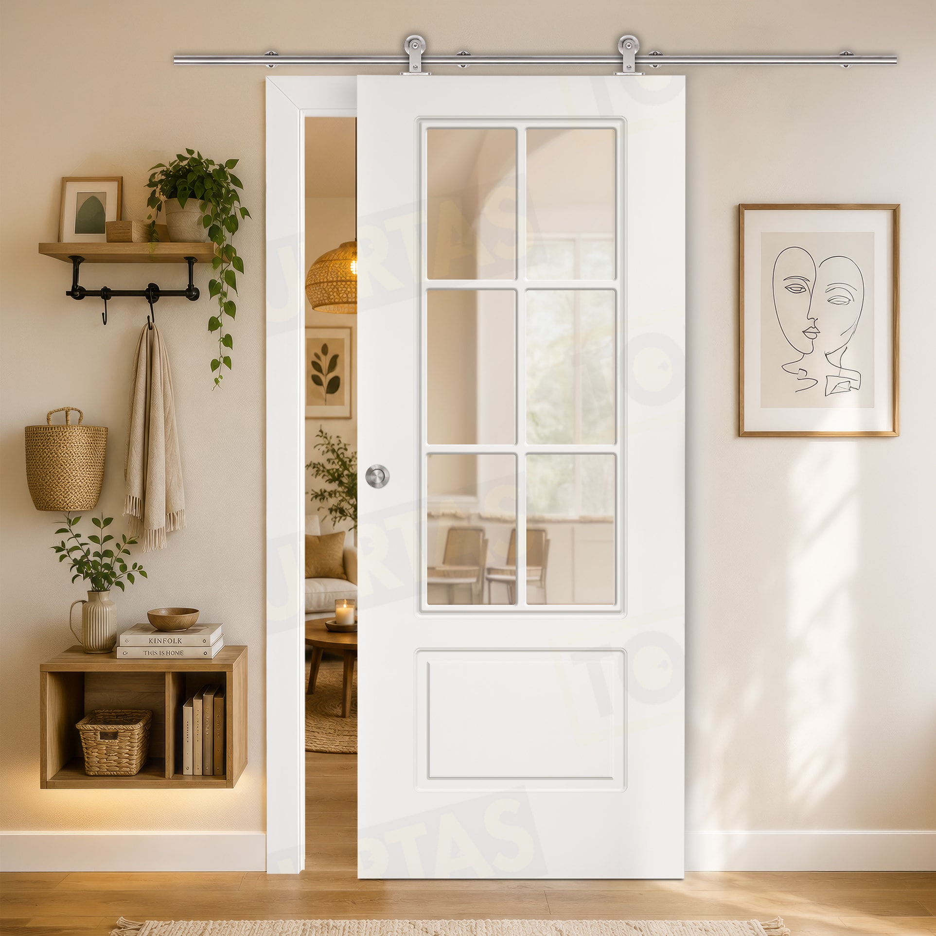 Puerta Corredera Mod. Gabón V6