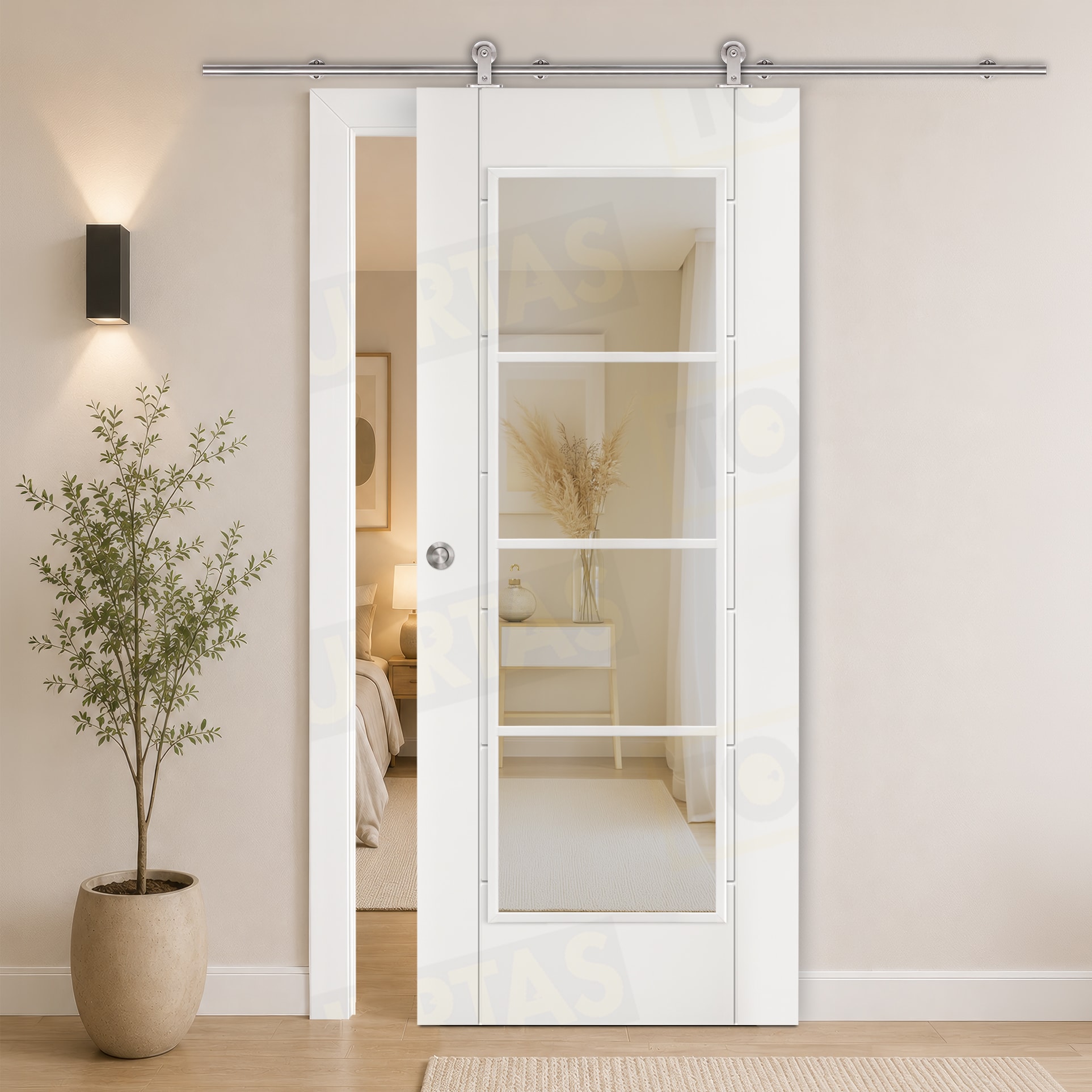 Puerta Corredera Mod. Montecarlo V4