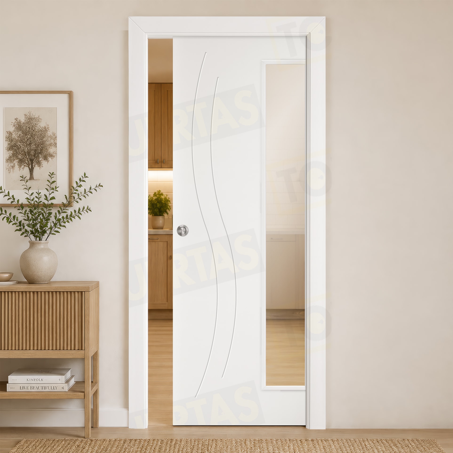 Puerta Corredera Mod. Perú V1L
