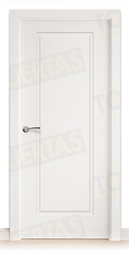 Puerta Block Maciza Lacada Blanca Mod. África
