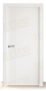 Puerta Block Maciza Lacada Blanca Mod. Álava