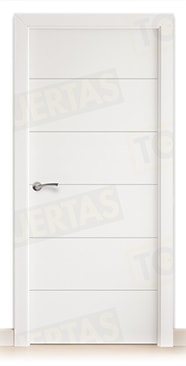 Puerta Block Maciza Lacada Blanca Mod. Albacete