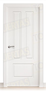 Puerta Block Maciza Lacada Blanca Mod. Bagan