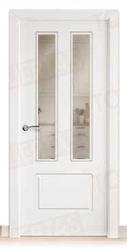 Puerta Block Maciza Lacada Blanca Mod. Bagan V2