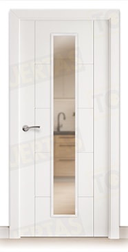 Puerta Block Maciza Lacada Blanca Mod. Budapest V1C