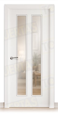 Puerta Block Maciza Lacada Blanca Mod. Chopin V2