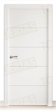 Puerta Block Maciza Lacada Blanca Mod. Dakar