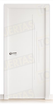 Puerta Block Maciza Lacada Blanca Mod. Dala