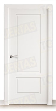 Puerta Block Maciza Lacada Blanca Mod. Gabón