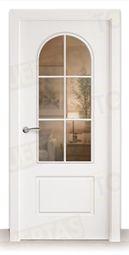 Puerta Block Maciza Lacada Blanca Mod. Gambia ZV6