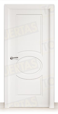 Puerta Block Maciza Lacada Blanca Mod. Guinea