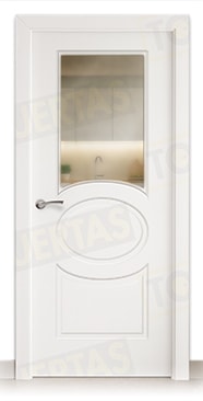Puerta Block Maciza Lacada Blanca Mod. Guinea ZV1