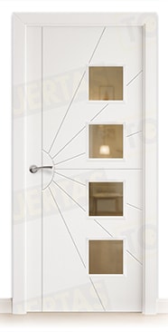 Puerta Block Maciza Lacada Blanca Mod. Liberia BV4L