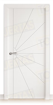 Puerta Block Maciza Lacada Blanca Mod. Liberia
