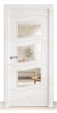 Puerta Block Maciza Lacada Blanca Mod. Lyon BV3