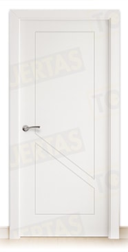 Puerta Block Maciza Lacada Blanca Mod. Marruecos