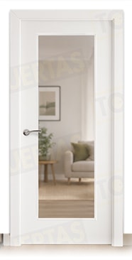 Puerta Block Maciza Lacada Blanca Mod. Marruecos V1