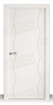 Puerta Block Maciza Lacada Blanca Mod. Marsella