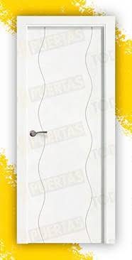 Puerta Block Maciza Lacada Blanca Mod. Marsella