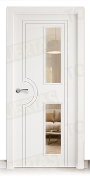 Puerta Block Maciza Lacada Blanca Mod. Mombasa V2