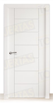 Puerta Block Maciza Lacada Blanca Mod. Montecarlo