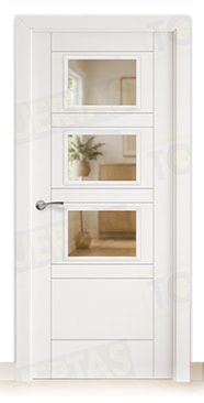 Puerta Block Maciza Lacada Blanca Mod. Oisa BZV3
