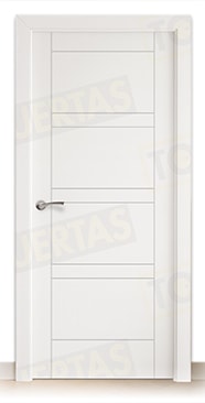 Puerta Block Maciza Lacada Blanca Mod. Oisa